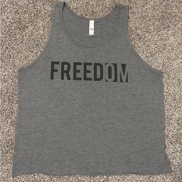 ALO Yoga Tops - ALO Yoga Gray Freedom Tank Top